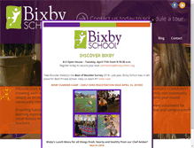 Tablet Screenshot of bixbyschool.org